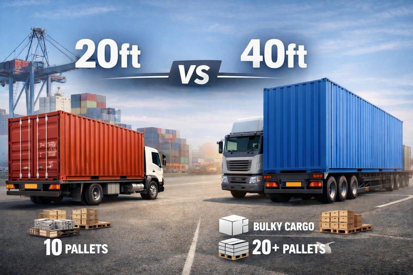 20ft vs 40ft Containers: Choosing the Right Container Size for Your Cargo
