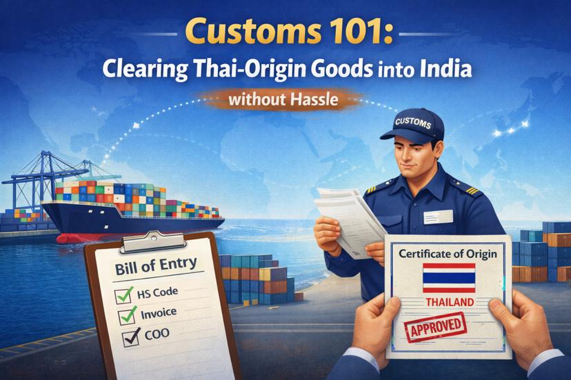 Customs 101: Clearing Thai-Origin Goods into India without Hassle