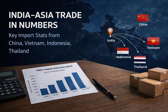 India–Asia Trade in Numbers: Key Import Stats from China, Vietnam, Indonesia, Thailand