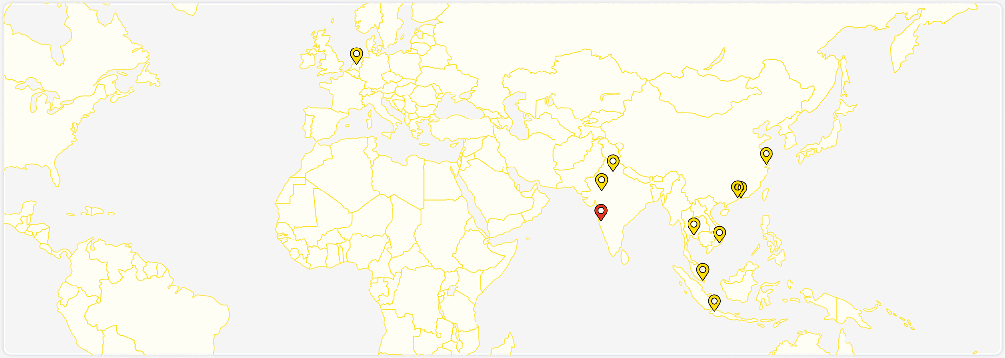 Cogoport global office locations map