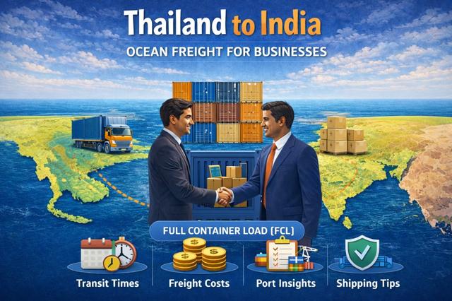 Thailand-to-India Ocean Freight: Transit Times, Costs & Key Tips