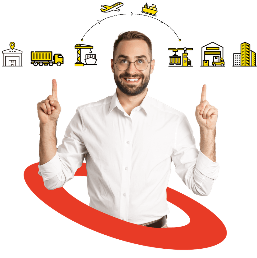 man thinking about shipment