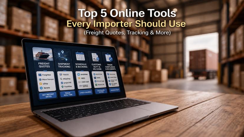 Top 5 Online Tools Every Importer Should Use (Freight Quotes, Tracking, etc.)